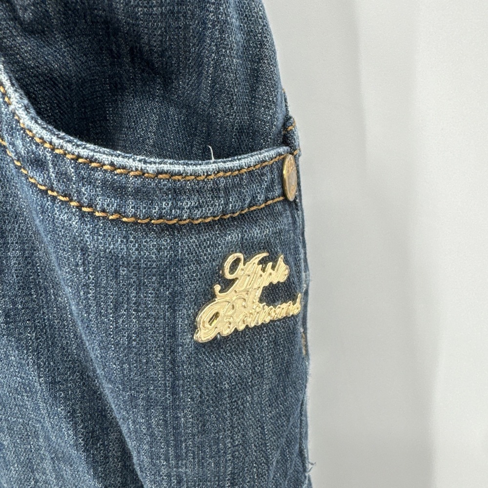 Apple Bottoms Denim Jumpsuit Womens Halter Strappy 13/14 Y2K VTG Hiphop - Picture 5 of 16